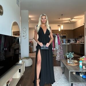 Elegant Black Evening Gown